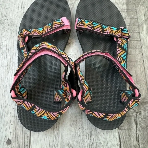 Tevas Original Universal Sandals Pink Black Blue Orange Women’s 9 - Picture 6 of 9